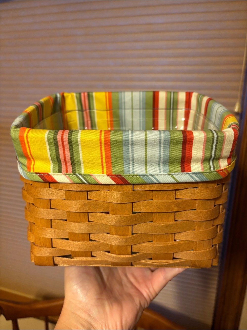 Longaberger TV Time Basket Set signed by Jerry Longaberger 3